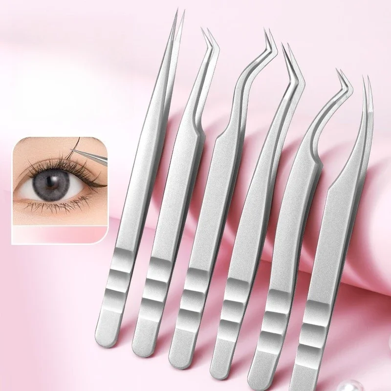 High Precision Eyelash Tweezers Beauty Eyelash Professional Grafting Eyelash High-Precision Flowering Tweezers