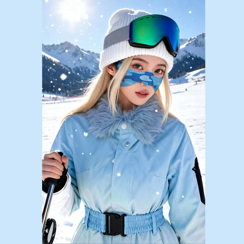 Women's Men's Ski Face Protector Stickers Anti-Frostbite & Windproof Nose Cheek Patches for Winter Sports Hypoallergenic
