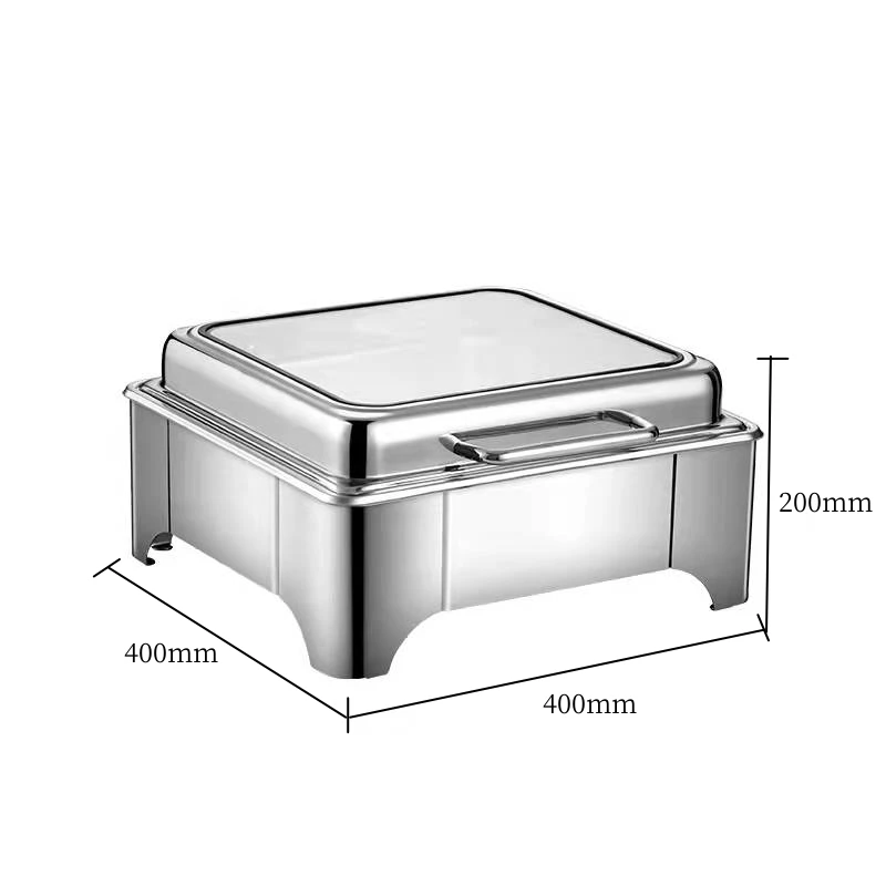 Stainless Steel Chafing Dishes  Catering Equipment Buffet With Glass Window for Home Restaurant Hotel Buffet Party