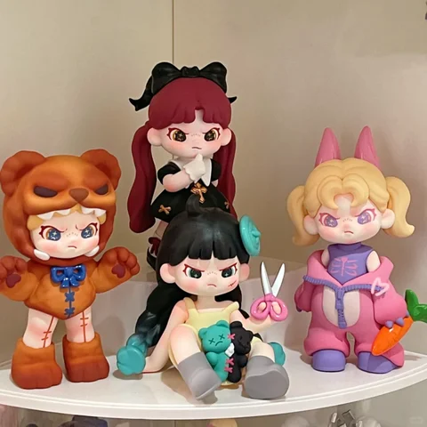 Dora 6 Blind Box Ideal World Series Anime Figure Pvc Model Garage Kit Cute Surprise Guess Mystery Box Desktop Decora Toys Gift