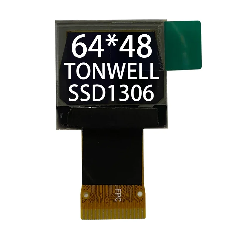 

Белый OLED-дисплей 0,66 дюйма, 64x48, 16-контактный SPI, 4-проводной SPI, 6448, 0,66-дюймовый OLED-дисплей I2C, 5 штук
