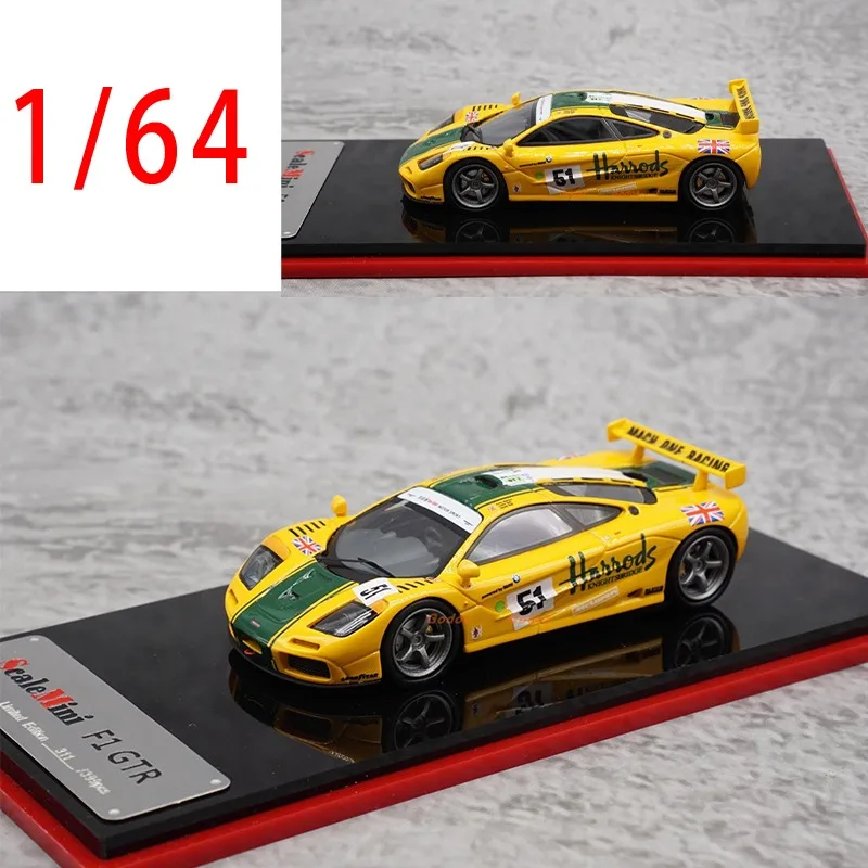

Diecast 1/64 Car Model Scale Mini1 McLaren Car Model Alloy Vehicles Toys for Boys GTRF1 Gift Original Box