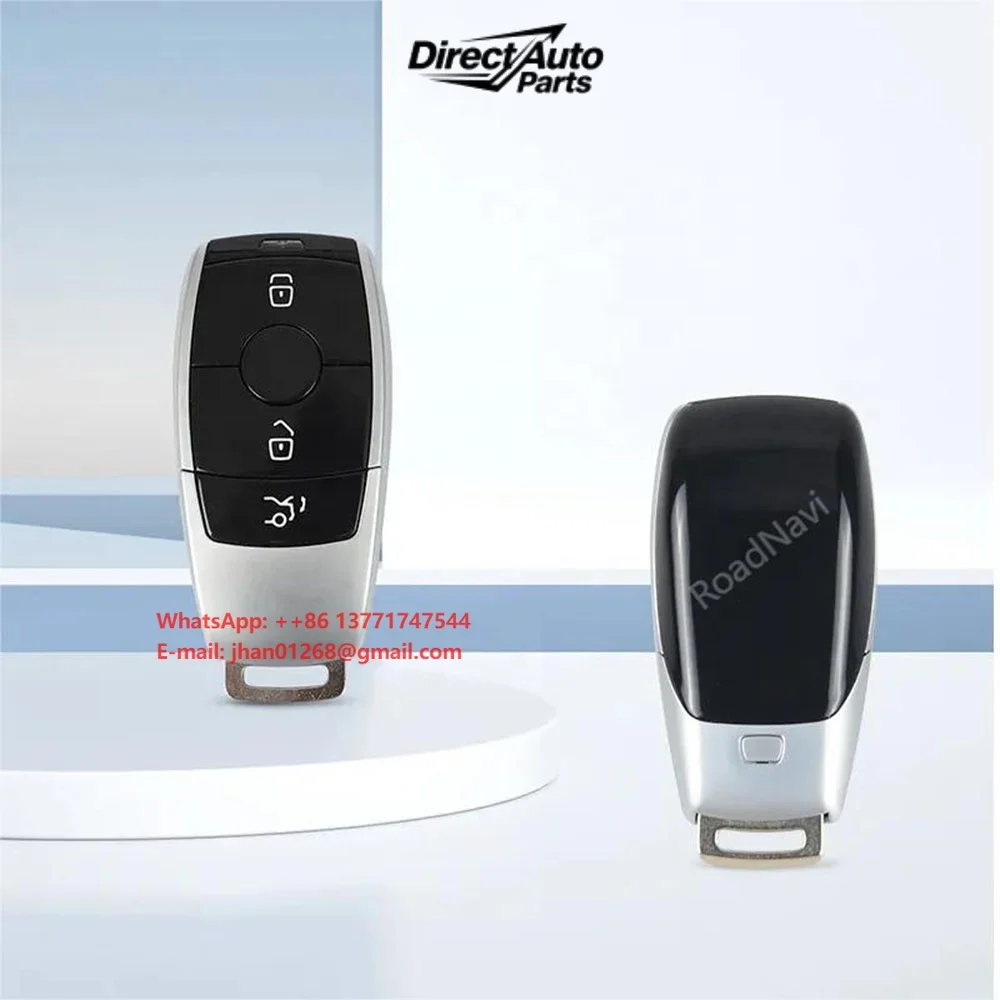 RoadNavi Push Button Starter PKE Kit Fit for Benz 2014+ FBS4 with Turn Key Start Only Passive Keyless Entry Remote Start