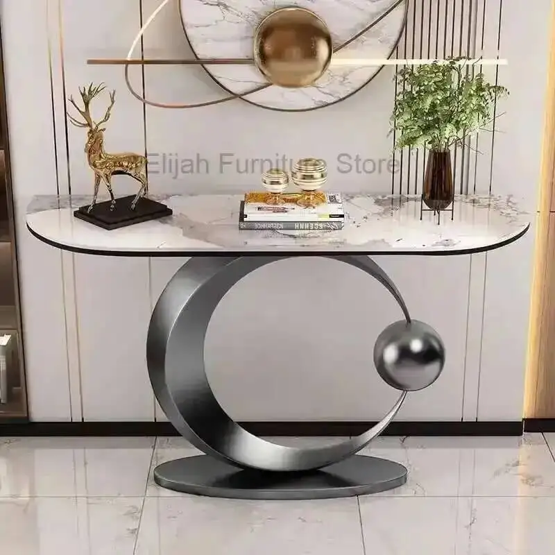 

Table Midcentry Luxury Nordic Modern Center Console Lobby Console Table Hallway Entrance Wohnzimmer Tisch Living Room Furniture