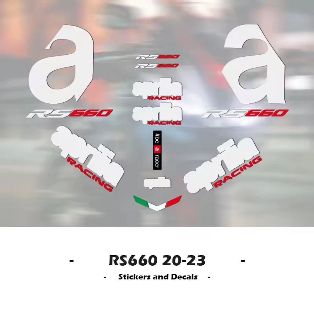 For Aprilia RS660 RS 660 2020-2023 Motorcycle Accessories Fairing Sticker Full Vehicle Waterproof Reflective Stickers Kit