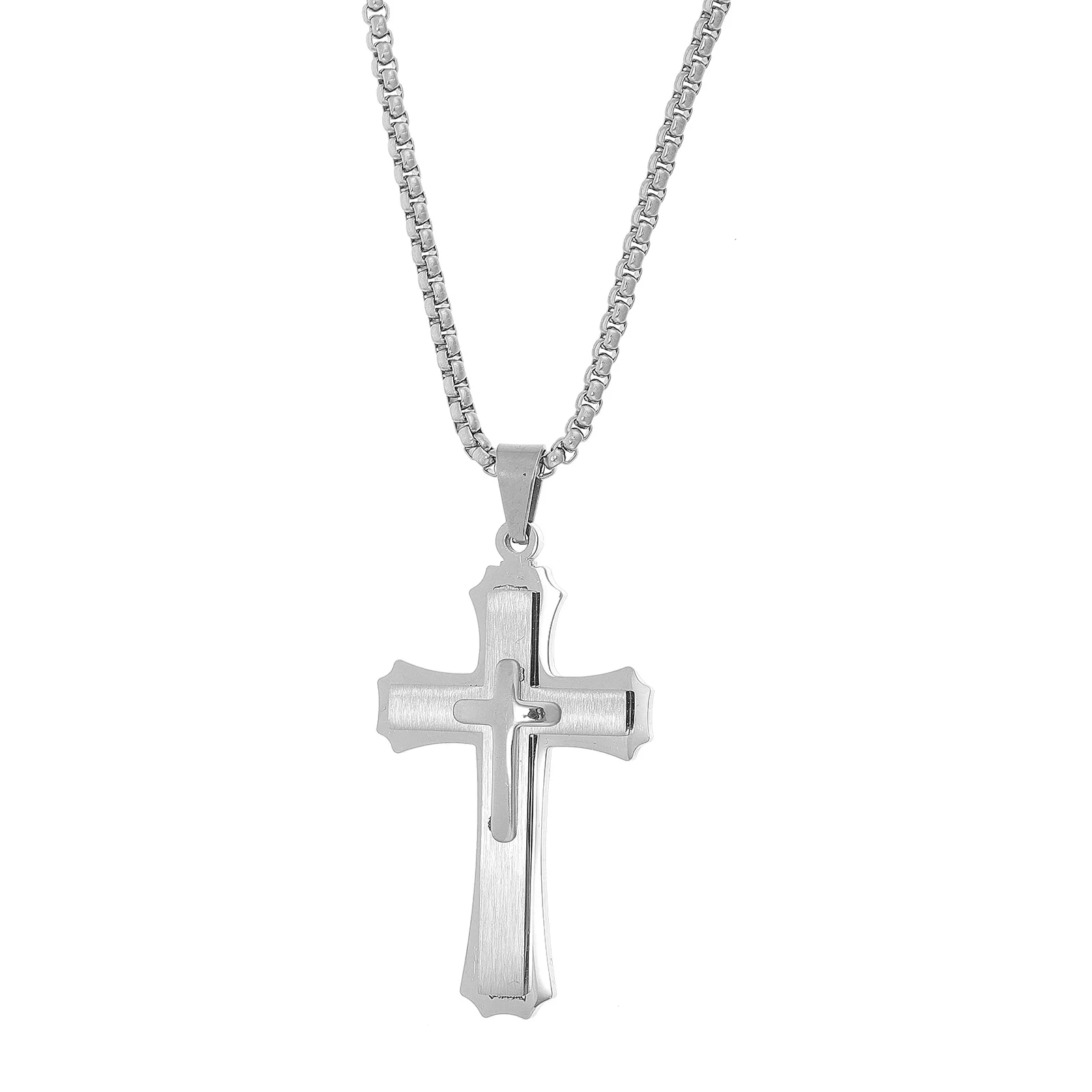 

Metal Cross Pendant Car Rearview Mirror Hanging Decoration Sturdy Material Unique Design Car Accessories Interior Decor