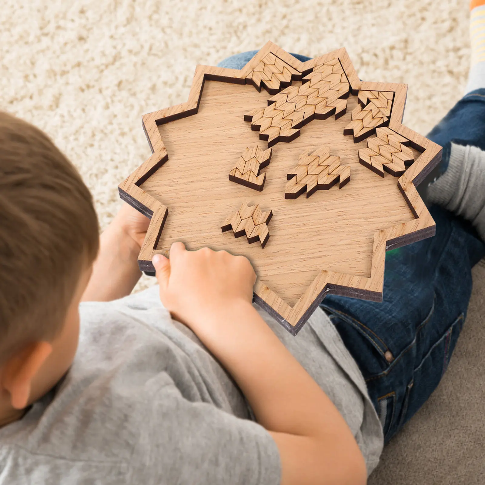 

1Set Irregular Wooden Jigsaw Puzzle Plaything for Adults Children Game Birthday Christmas