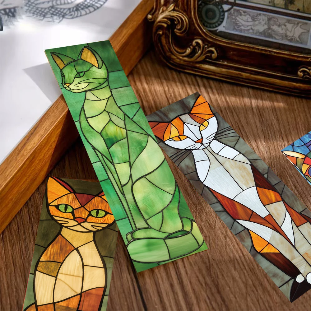 30/60PCS Elegante Gatto Segnalibro Pagine di Lettura Libro Studente Regali Del Fumetto Pagina Streetwear Segnalibri Carte Regalo Creativi Segnalibri