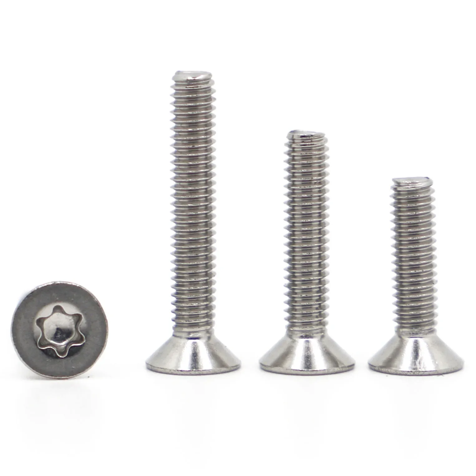 

5-50pcs 304 A2-70 Stainless Steel Six-Lobe Torx Screw M1.6 M2 M2.5 M3 M4 M5 M6 M8 GB2673 Flat Countersunk Head Six Lobe Bolt