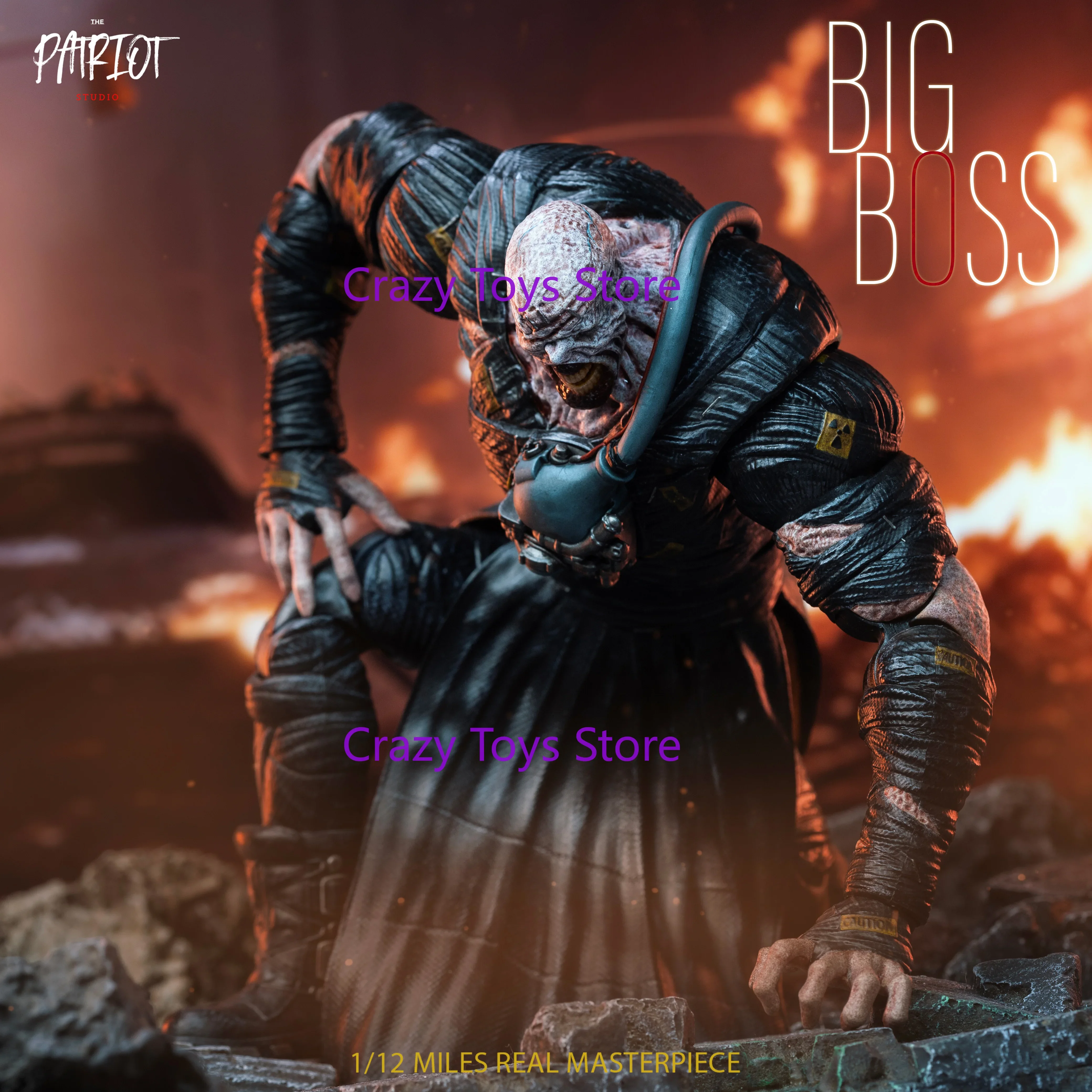 

In Stock Patriot Studio 1/12 Scale Zombie Avenger BIG BOSS Licker Action Figure Toy Gift Series Collection