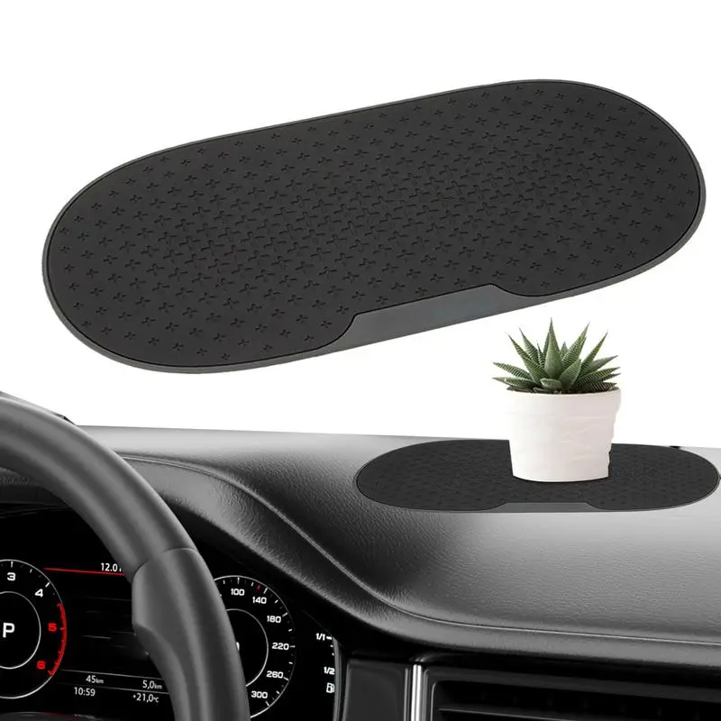 Dash Cover Mat Dash Mat Non-Slip Anti-Slide Sticky Extra-Thick Dash Pad For Radar Detector Cell Phone Keys Glass Mirrors Metal