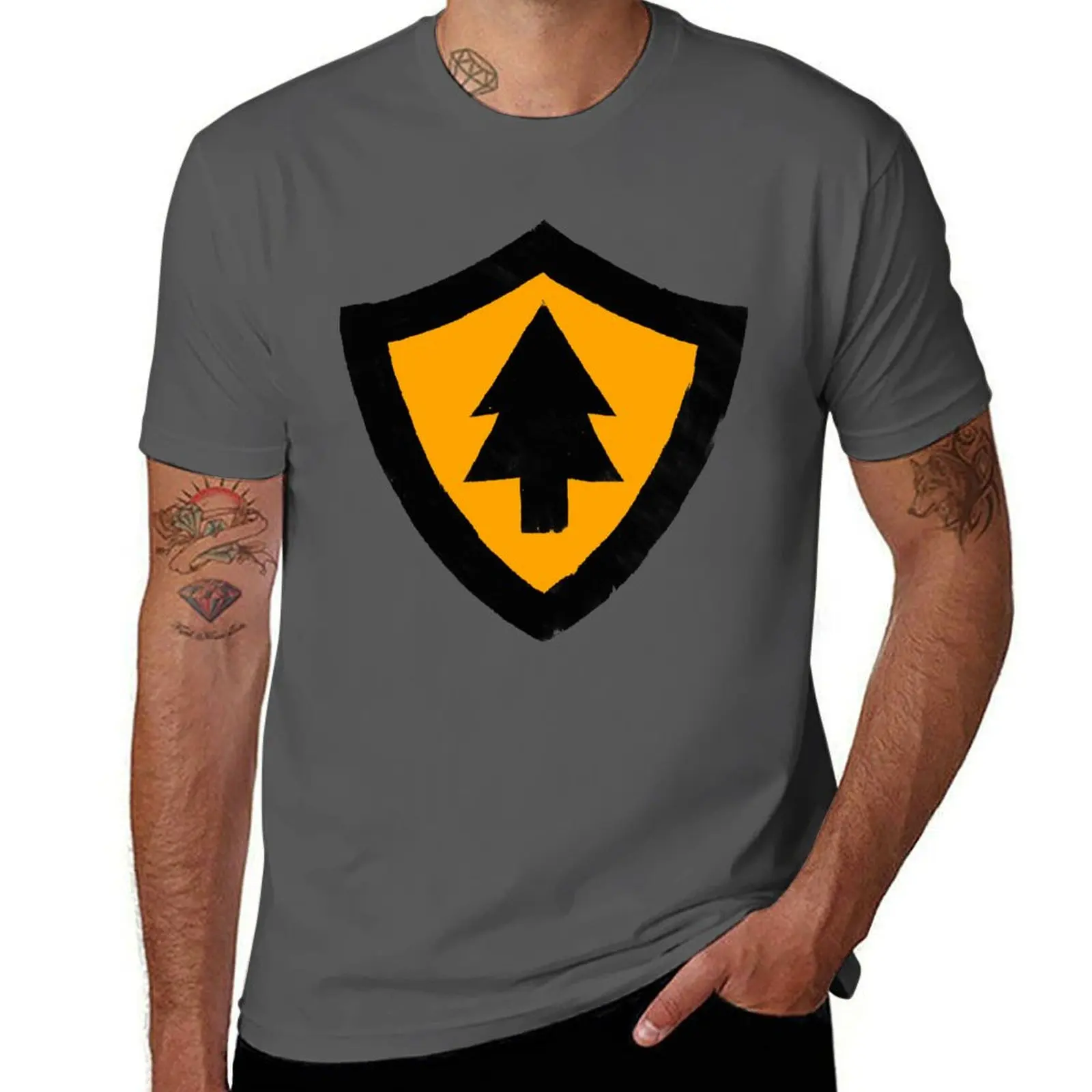 

Firewatch Shield Logo T-Shirt custom t shirt anime clothes mens plain t shirts