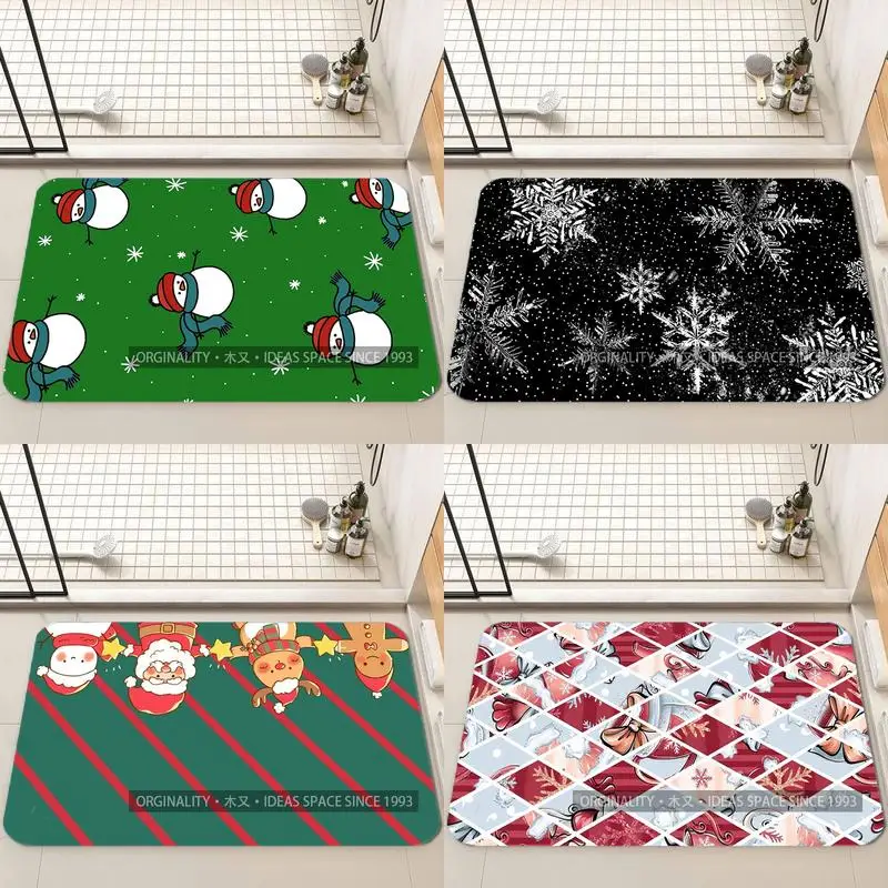

Cute Snowman Pattern Living Room Decoration Home Sofa Non-Slip Carpet Study Bedroom Tatami Children'S Soft Floor Mat