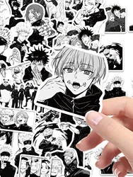 50/100PCS anime Jujutsu Kaisen stickers black and white style graffiti stickers DIY car phone laptop skateboard guitar stickers