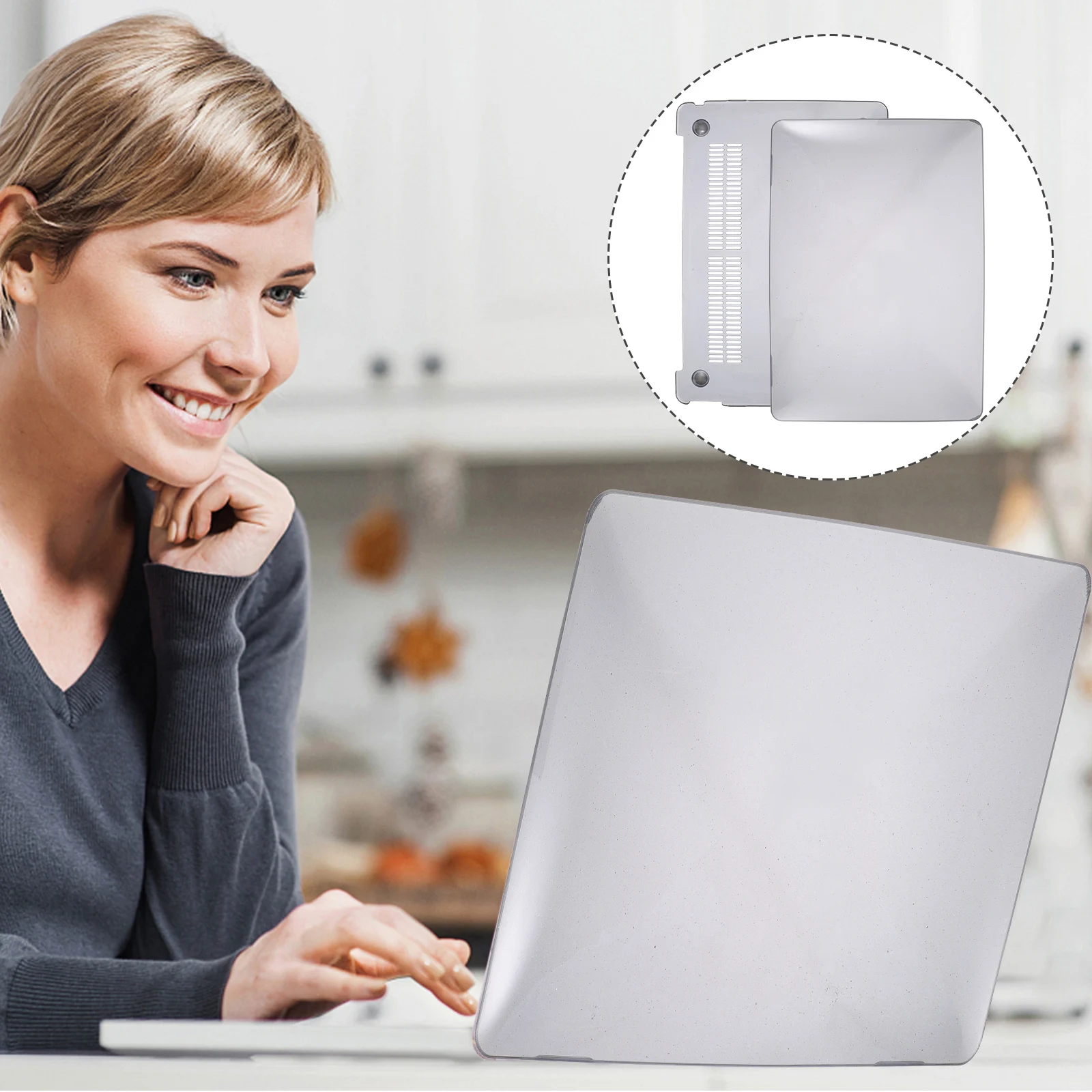 

1 set 1 Set Tpu Shell Cover Scratch Resistant Protective Case Lightweight Durable Compatible With A1932 A2337 Laptop Skin Cover