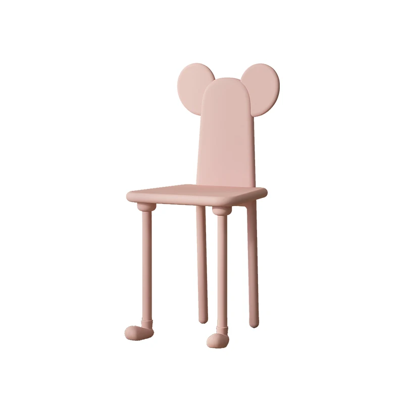 

Children's Cartoon Seat Home Stool Cute Creative Style High-end Light Luxury Chair Full Solid Wood Stool
