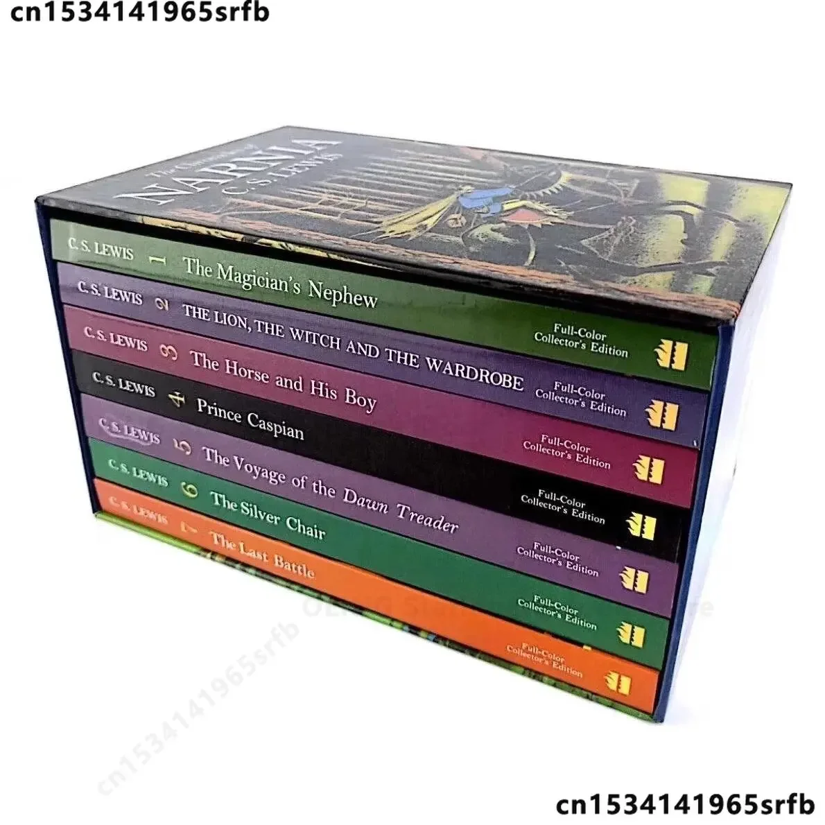 The Chronfurniture of Narnia Box Set pour enfants, livre d'histoire de lecture en anglais, romans de chapitre pour enfants, 7 pièces/ensemble