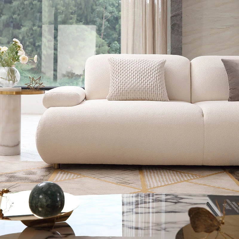 &c Modern Modular Sectional Sofa Set Fabric Covered Sponge Stainless Steel Legs Living Room Office Apartment Hotel Use