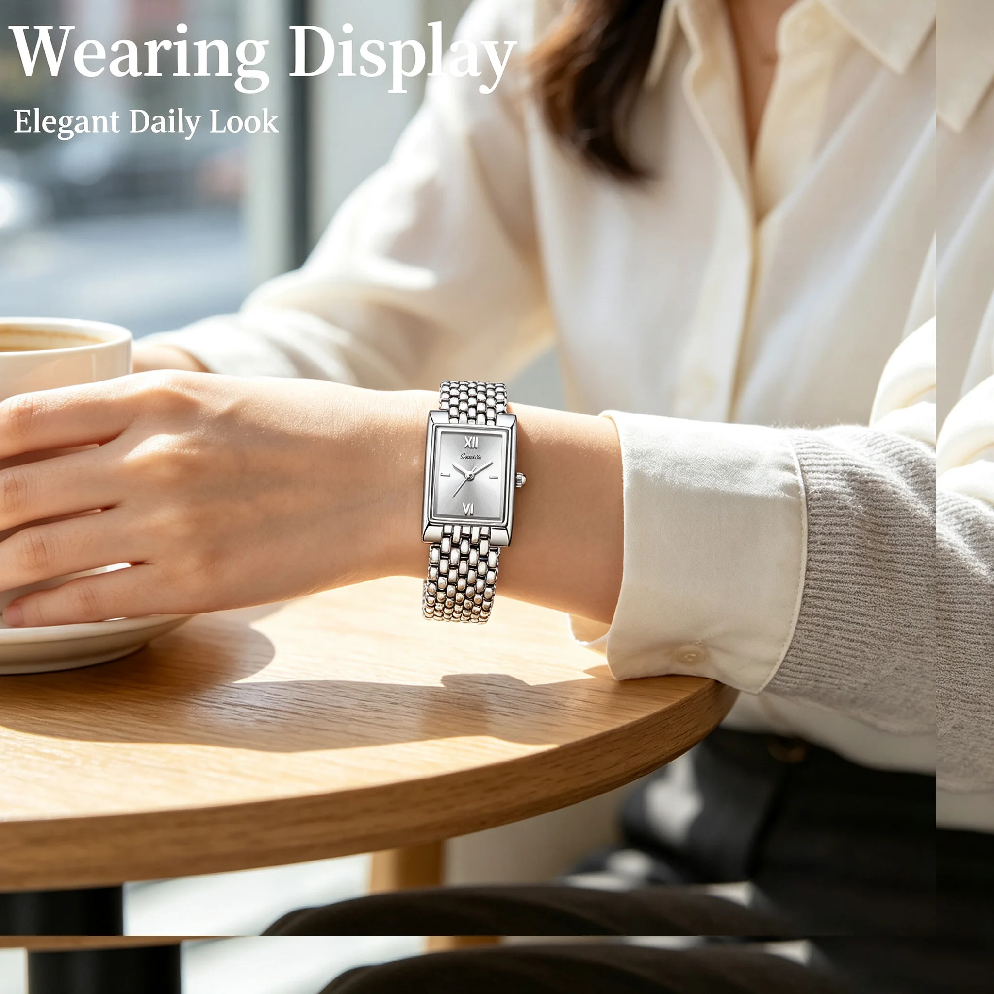 SUNKTA Women Watches Luxury Fashion Ladies Quartz Watch Waterproof Luminous Date Stainless Stain Wristwatch Girlfriend