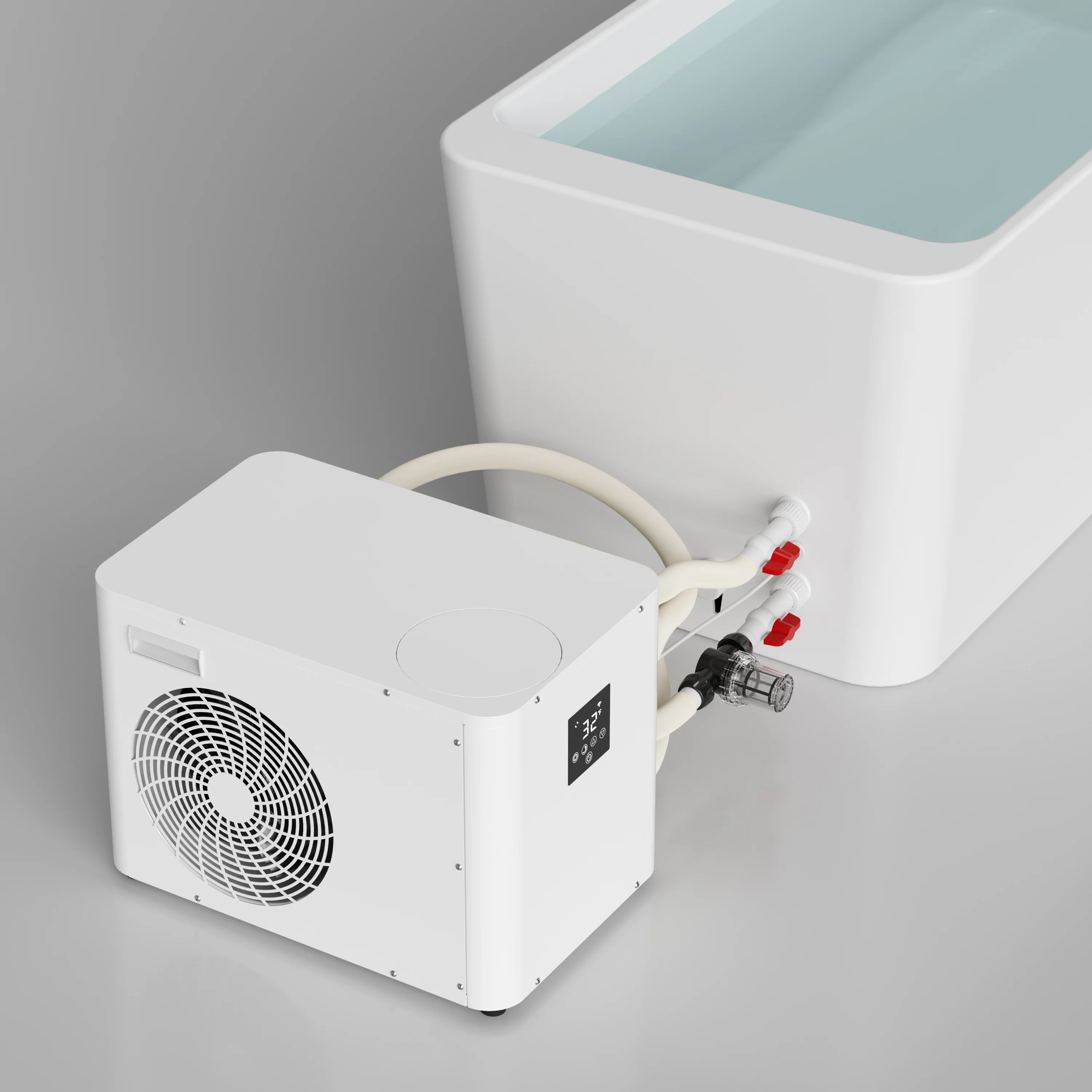 WiFi Controls 1HP Chiller + Acrylic Ice Bath Bathtub For Exercise, Fitness And Cold Plunge Recovery