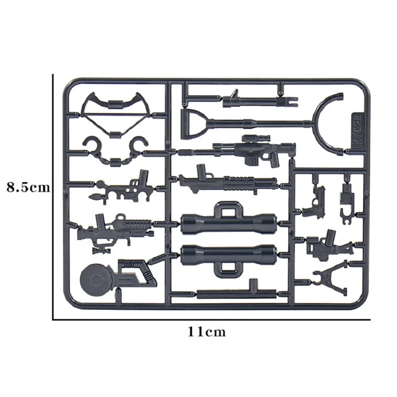 City Mini Action Figures Military WW2 Weapon Guns Soldier MOC SWAT Army Police German 98K Parts Building Bricks Toys Brinquedos