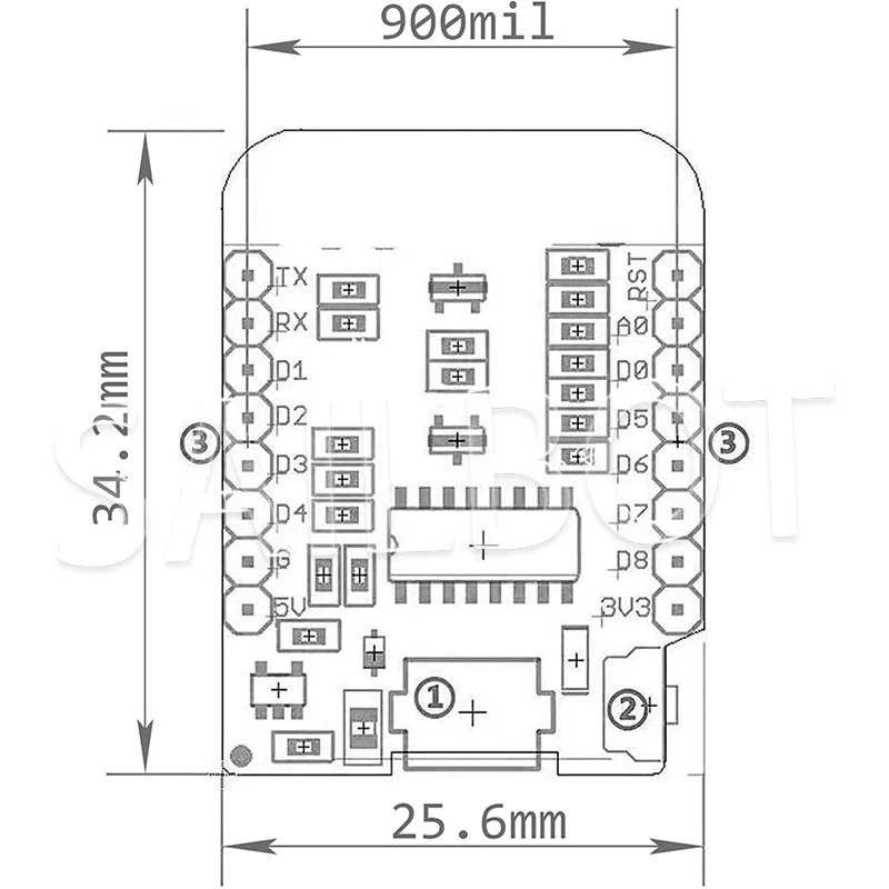 1-10 قطعة WeMos D1 Mini TYPE-C/Micro USB ESP8266 ESP-12F CH340G V2 وحدة WiFi D1 لوحة تطوير صغيرة 3.3 فولت مع دبوس لاردوينو