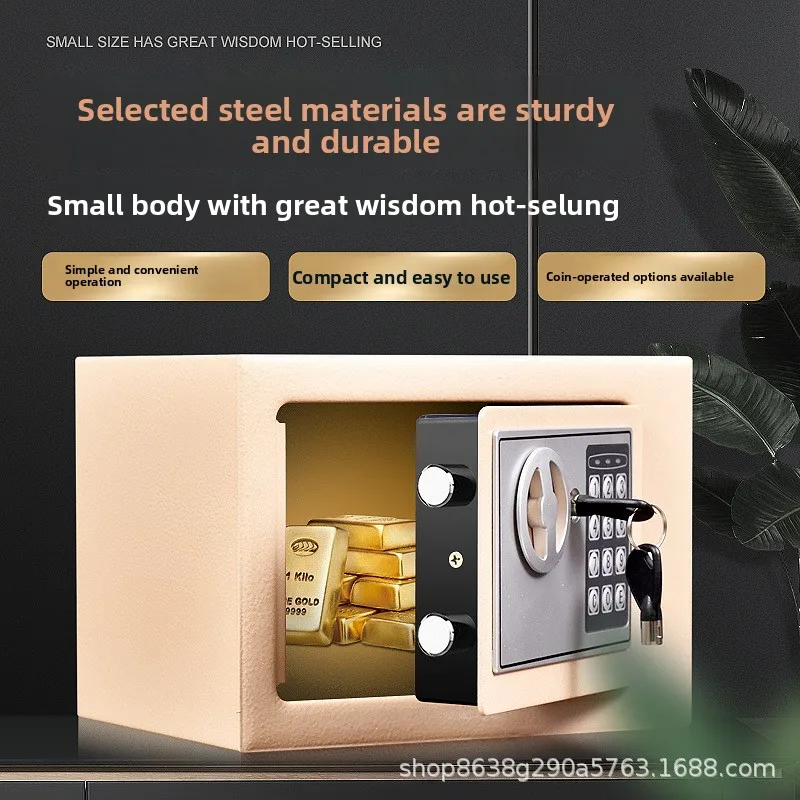 

Детский безопасный бытовой маленький мини-копилка с паролем 17E копилка безопасная копилка с монетоприемником