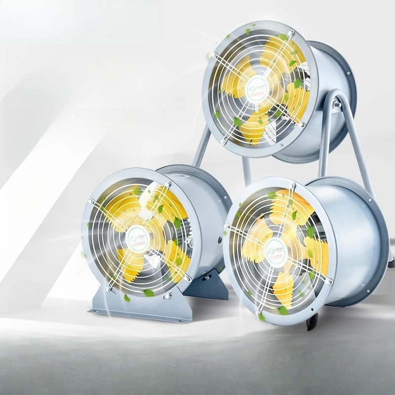 Axialventilator, Kanalventilator, 220 V, industrieller, starker Abluft, geräuschloser Küchenventilator, 380 V, hohe Leistung