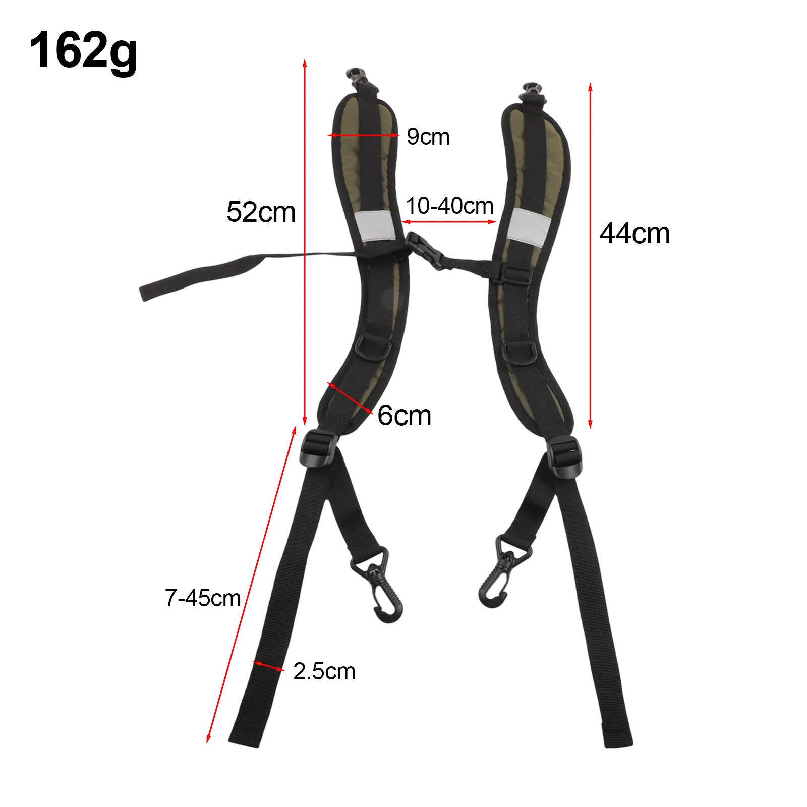 Rucksack Shoulder Strap Adjustable Backpack Strap Backpack Strap With Hook 600D Oxford Cloth Adjustable Length Maximum Load 20kg