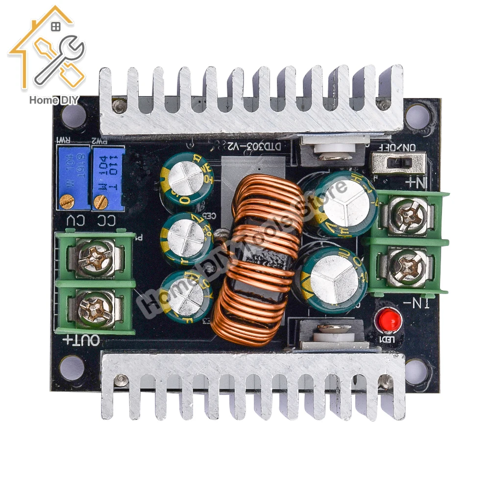 300W 20A DC-DC Buck Converter Step Down Module Constante huidige LED-driver Power Step Down Voltage Module Elektrolytische condensator