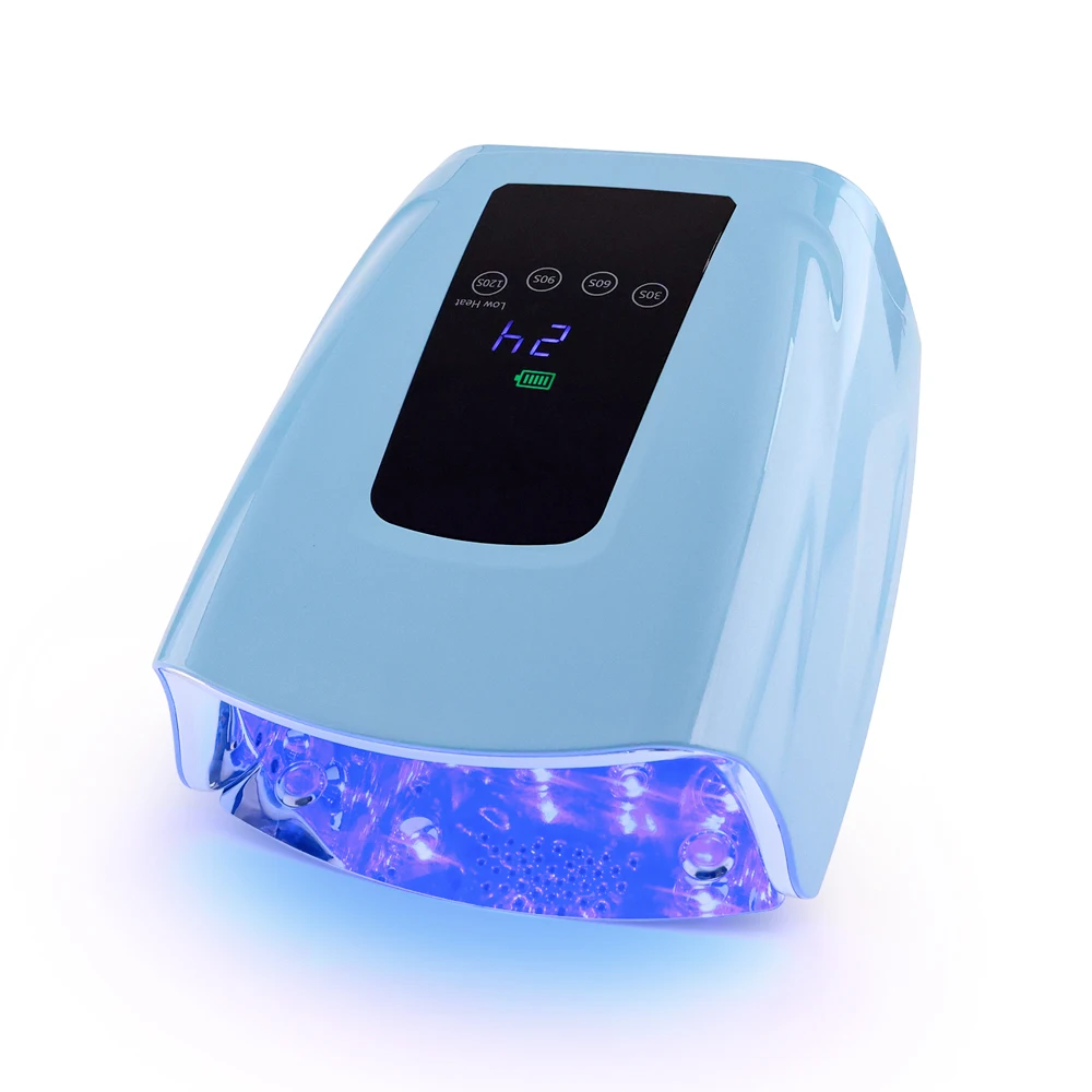 86W Cordless Nail Dryer Lamp For Curing UV LED Polish Gel Pro Cure Rechargeable Battery Lamp Nail Powerful UV Light