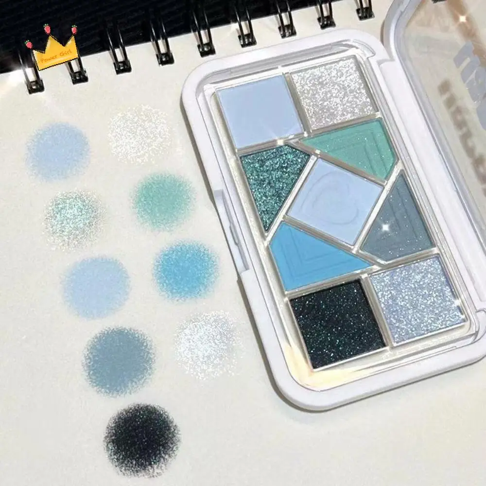 Langdurige glitteroogschaduw Levendige kleuren Verhelderend effect Glanzende kristallen oogschaduw Markeerstift Natuurlijk