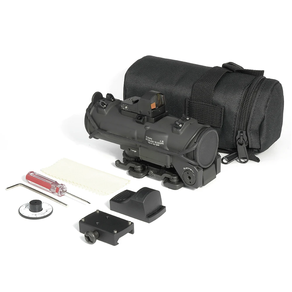 

SPECP RECISION 1-4X Optics Scope W/DOC Red Dot Sight Combo