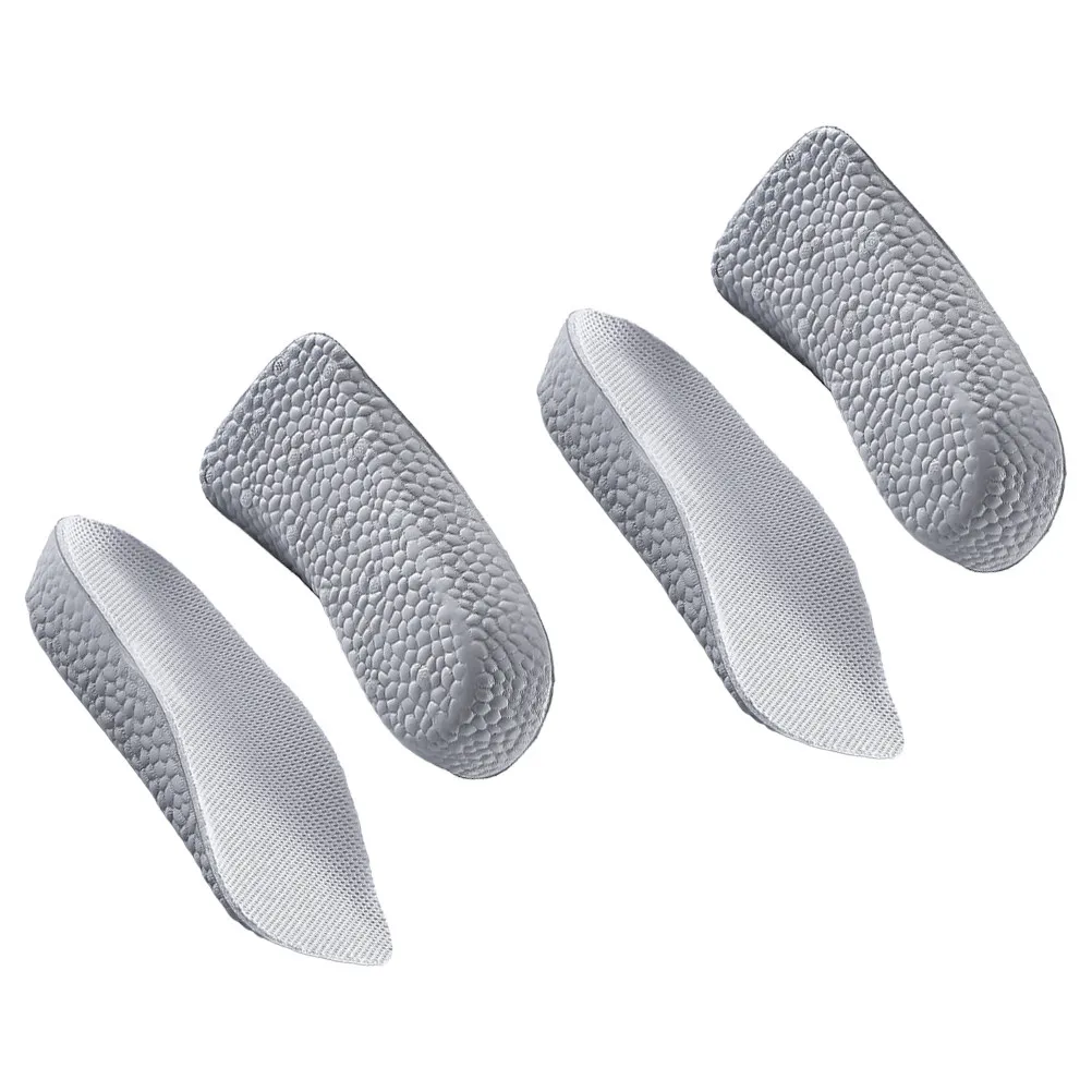 2Pairs Heightening Shoe Pads Shock-Absorbing Insoles Inner Lift Inserts Breathable Height Increase Insoles for Sports and Daily