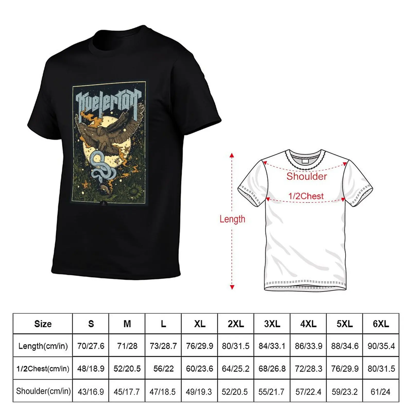 KVELERTAK 5F T-Shirt funny t shirts dark humor t shirt custom print black cotton t-shirt plain for man package T-Shirt