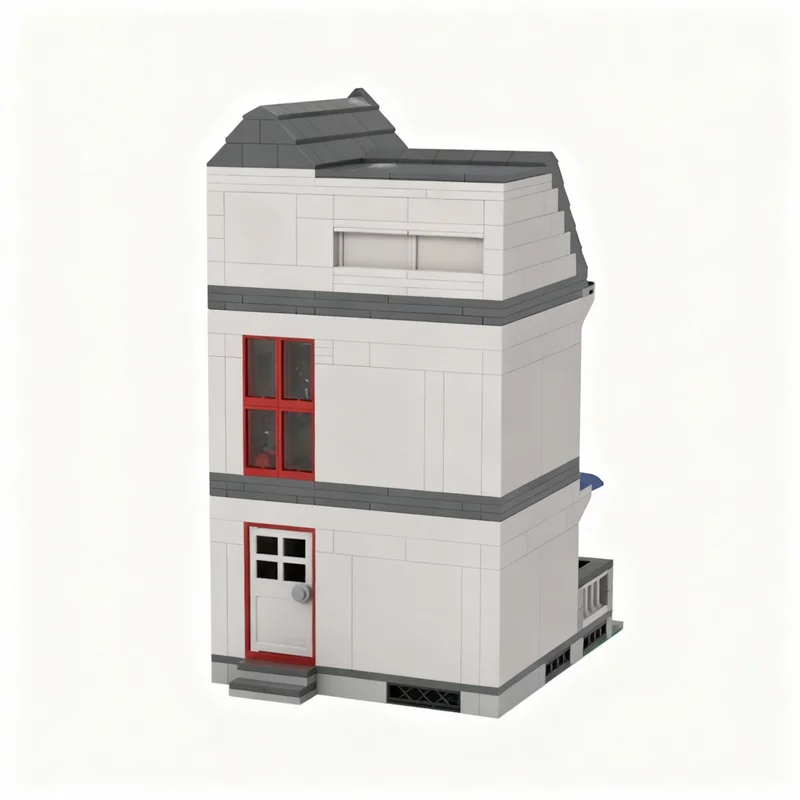 485 Pezzi MOC Modellino di Città Modulare, Blocchi da Costruzione, Giocattolo Educativo Creativo, Regalo di Natale