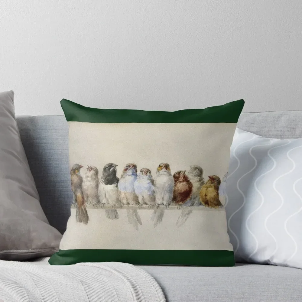 

Hector Giacomelli - A Perch Of Birds Throw Pillow pillow pillowcase Bed pillowcases pillow