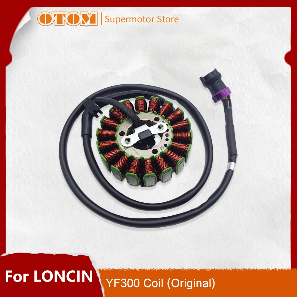 

OTOM Motorcycle Ignition Coil Magneto Generator Stator Assy For Loncin Original YF300 Engine Rotor Off-road Pit Dirt Bikes Part