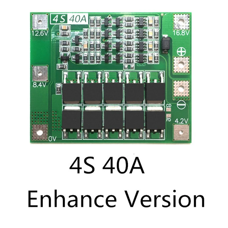 4S 40A Active Enhanced Balancer 18650 Lithium Battery Protection Board BMS Board Energy Transmission Board