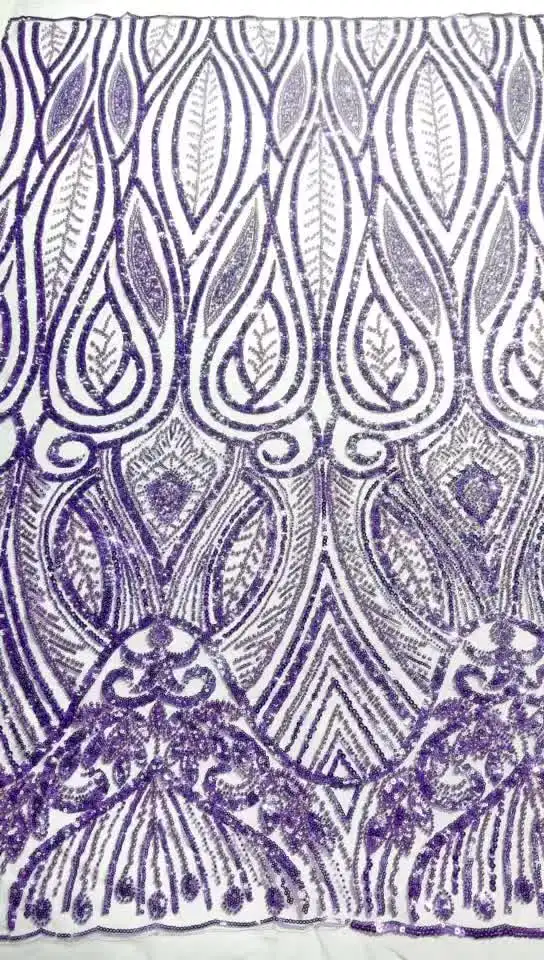 2026 atacado elegante tecido de renda de tule bordado com lantejoulas e pedras – alta qualidade para vestidos de festa à noiteU_GE1285
