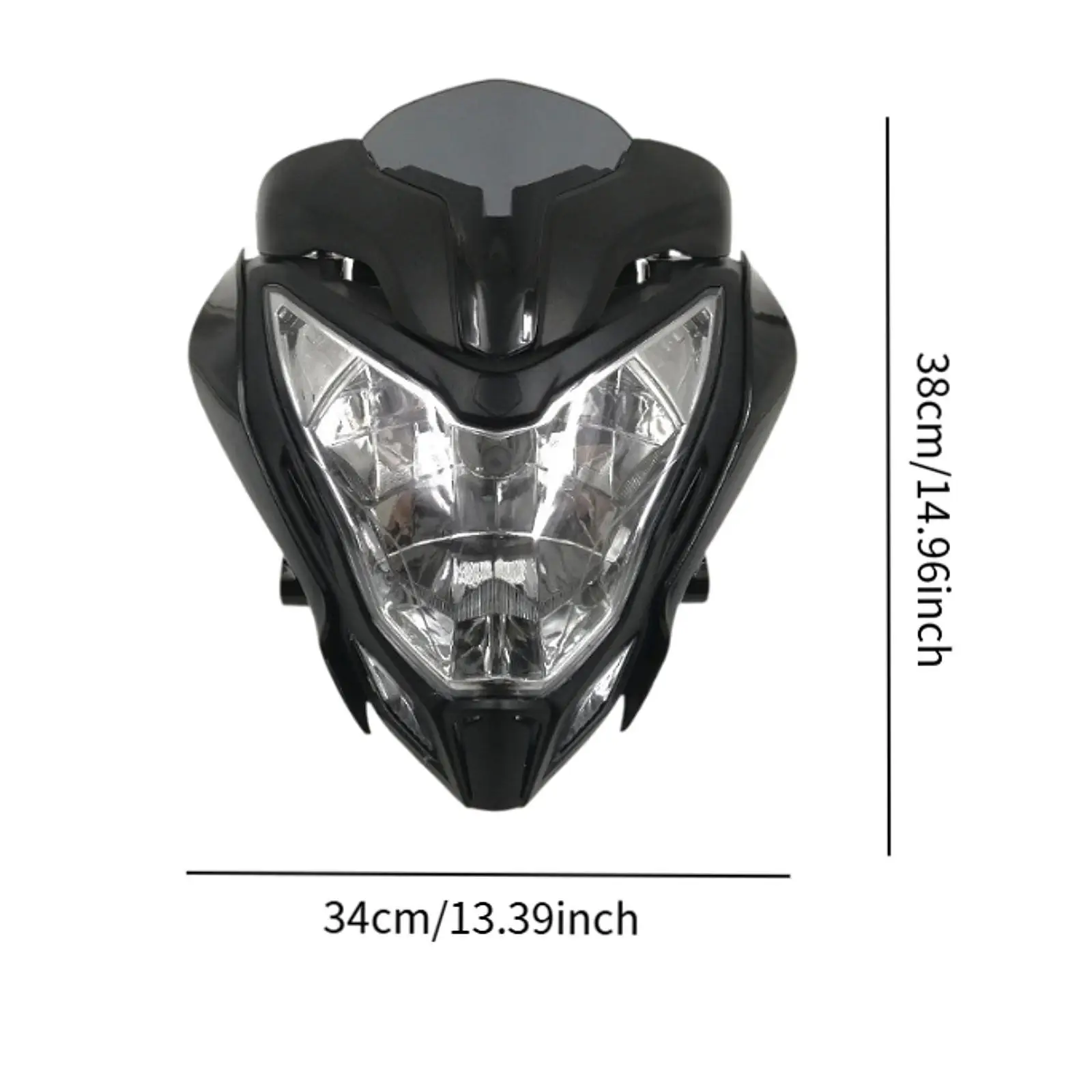 

Motorcycle Headlight Motorbike Front Light Accessories Stable Performance Head Lamp Fairing Assembly for 200NS 150