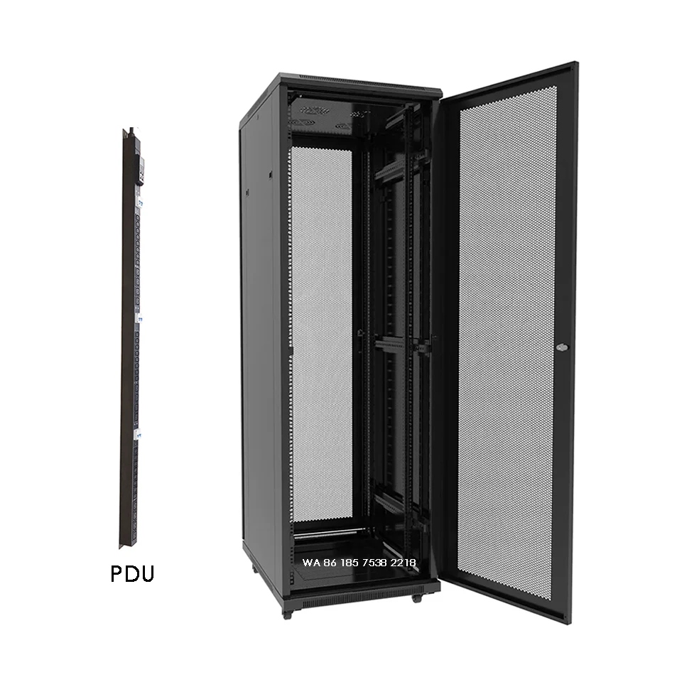 42U Network Server Cabinet IEC C13 C19 UK PDU Receptacle Smart Rack IP Metering Distribution Unit PDU