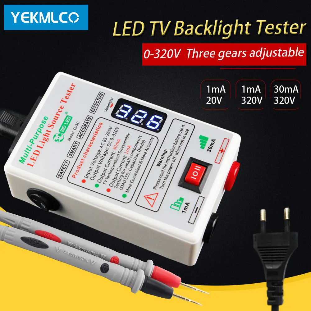 Multipurpose Screen Repair Tools Led Tester Lâmpada Bead Tiras Verificar Dispositivo tv Backlight Desmontar 0320v
