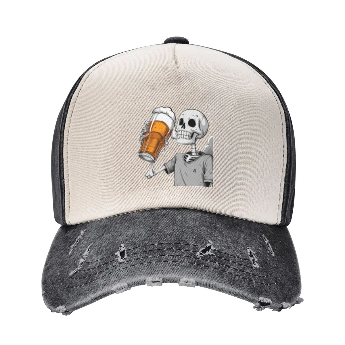 

Winking Chef Skull Baseball Cap beach hat winter hats for men sailor cap for men Luxury Cap Designer Man Women's