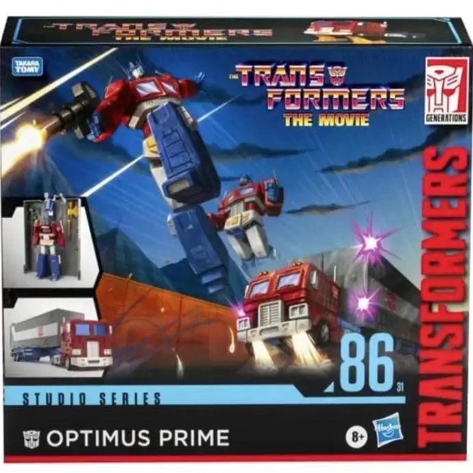 Hasbro Transformers Studio Series: Commander Class The Transformers: The Movie 86-31 Optimus Prime Model Zabawka Anime