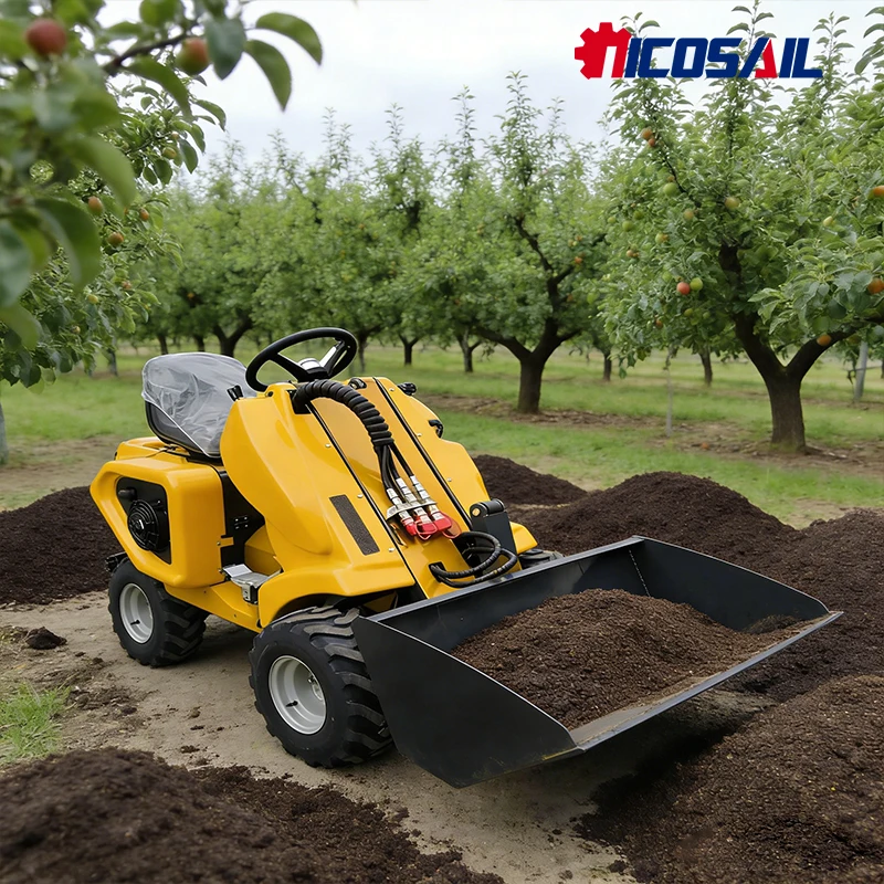 

Slip loader for sale in stock wheel loader multifunctional high-quality three wheel slip loader