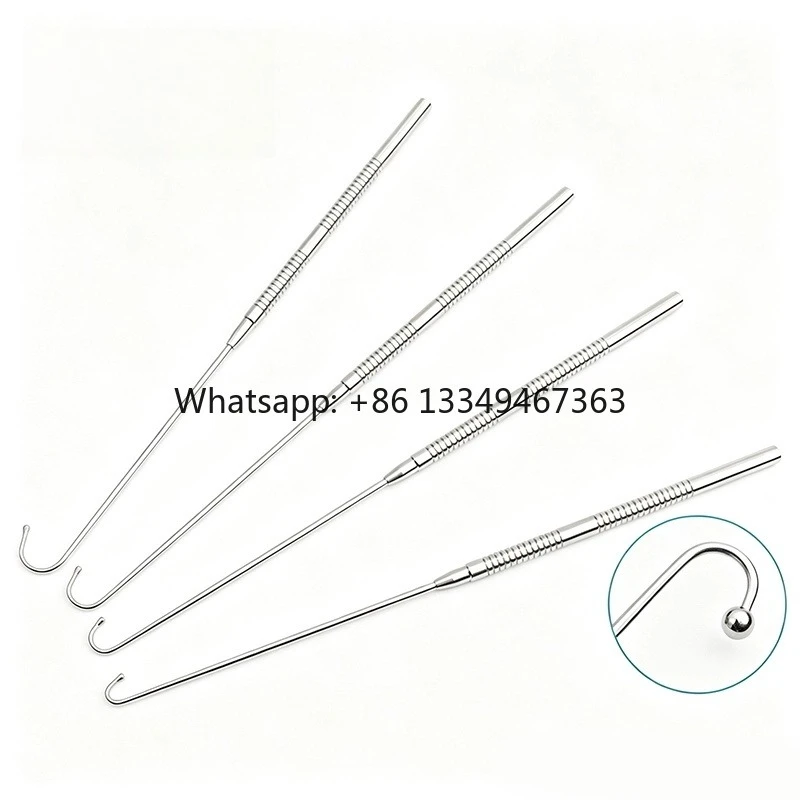 Spherical Tip Spay Retractor Hook Steel 6/8/10/12mm Veterinary Ovary Uterus Ligation Pet Surgical