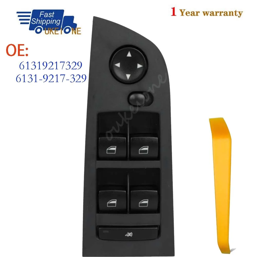 61319217329 For BMW E90 318i 320i 325i 335i 2006- 2009 Front Left Master Driver Side Electric Power Lifter Window Switch