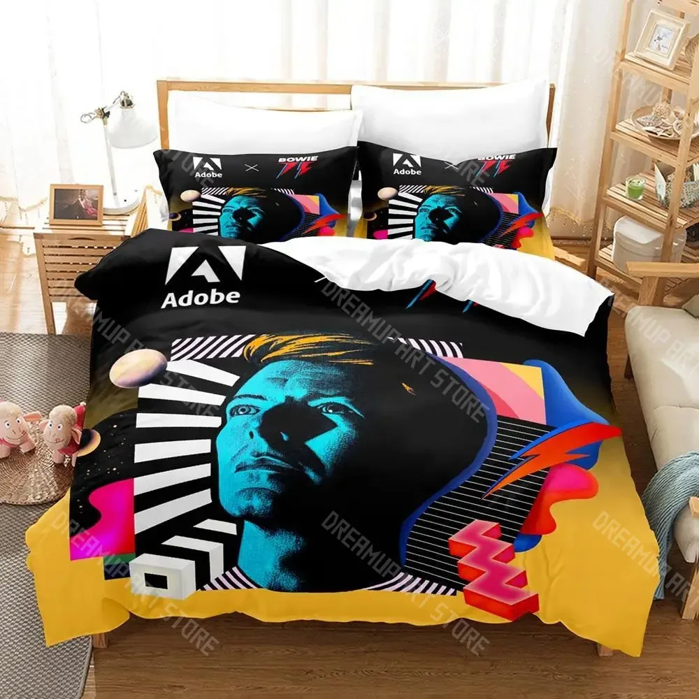 3D Printed British Rock Singer Bedding Set for Boys Girls Duvet Cover Pillowcase Twin Queen King Full Single Double Sizes