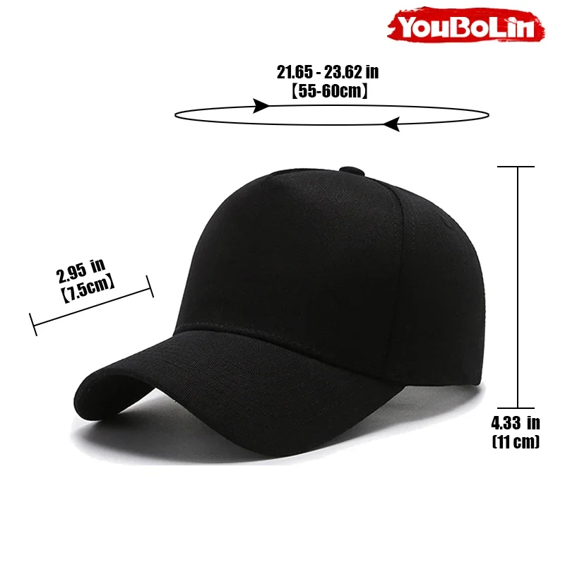 Solid Color Cotton 5-Panel Baseball Cap, Structured Stylish Peaked Caps, Sun Protection/UV Protection Dad Hat, Trucker Hats